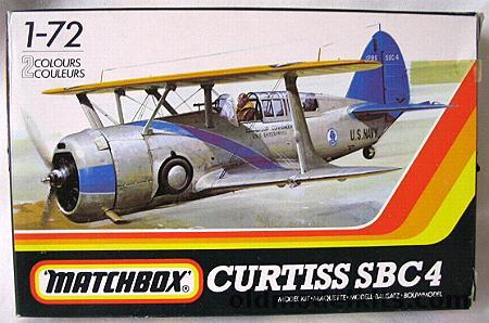 Matchbox 1/72 Curtiss SBC4 (SBC 4) Helldiver - US Navy USS Enterprise SV-6 or RAF Cleveland 1 'A' Flight 24 Sq Hendon 1940, PK-35 plastic model kit